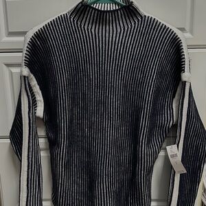 NWT Anthropologie striped mockneck sweater Small